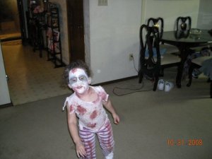 Alex--the much Sterner Zombie who goes right for the Gray stuff